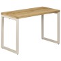 Mesa de comedor de madera maciza de mango y acero 115x55x76 cm en Mesas de comedor | Comprar online en Foru.es