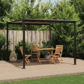 Cenador de jardín antracita 3x3 m aluminio de , Carpas y cenadores - Ref: Foro24-3217060, Precio: 695,63 €, Descuento: %