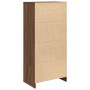 Armario con cajón de roble marrón 55,5x34x119,5 cm de , Aparadores - Ref: Foro24-861649, Precio: 96,58 €, Descuento: %