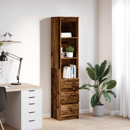 Aparador de madera vieja 37,5x35x180 cm Madera de ingeniería de , Aparadores - Ref: Foro24-861668, Precio: 95,23 €, Descuento: %
