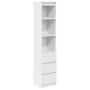 Aparador alto blanco 37,5x35x180 cm madera de ingeniería de , Aparadores - Ref: Foro24-861661, Precio: 100,97 €, Descuento: %