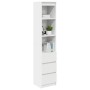 Aparador alto blanco 37,5x35x180 cm madera de ingeniería de , Aparadores - Ref: Foro24-861661, Precio: 100,97 €, Descuento: %