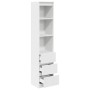 Aparador alto blanco 37,5x35x180 cm madera de ingeniería de , Aparadores - Ref: Foro24-861661, Precio: 100,97 €, Descuento: %