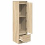 Aparador alto roble Sonoma 29,5x34x119,5cm madera de ingeniería de , Aparadores - Ref: Foro24-861654, Precio: 70,85 €, Descue...