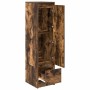 Aparador alto roble ahumado 29,5x34x119,5 cm Madera ingeniería de , Aparadores - Ref: Foro24-861656, Precio: 69,62 €, Descuen...