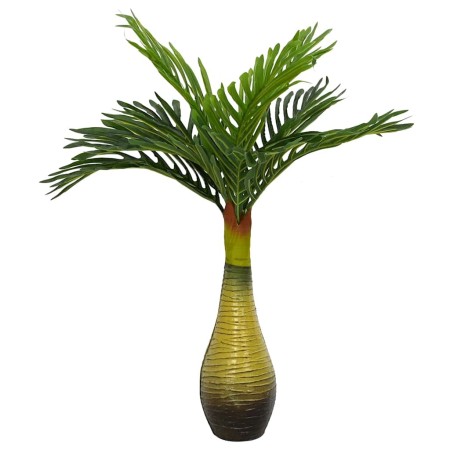 Planta de palma artificial 9 hojas 70 cm verde de , Flora artificial - Ref: Foro24-4103583, Precio: 21,74 €, Descuento: %