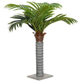 Palmera artificial con 12 hojas verde 150 cm de , Flora artificial - Ref: Foro24-4103576, Precio: 77,22 €, Descuento: %