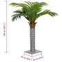 Palmera artificial con 12 hojas verde 150 cm de , Flora artificial - Ref: Foro24-4103576, Precio: 77,22 €, Descuento: %