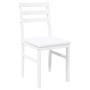 Sillas de comedor 2 unidades madera maciza de caucho blanco de , Sillas de comedor - Ref: Foro24-4102423, Precio: 81,30 €, De...