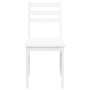 Sillas de comedor 2 unidades madera maciza de caucho blanco de , Sillas de comedor - Ref: Foro24-4102423, Precio: 81,30 €, De...
