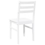 Sillas de comedor 2 unidades madera maciza de caucho blanco de , Sillas de comedor - Ref: Foro24-4102423, Precio: 81,30 €, De...