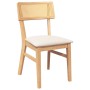 Sillas de comedor con cojines 2 uds madera maciza caucho de , Sillas de comedor - Ref: Foro24-4102463, Precio: 169,12 €, Desc...