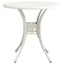 Mesa de jardín aluminio fundido blanca 78x78x72 cm de vidaXL, Mesas de jardín - Ref: Foro24-315584, Precio: 159,12 €, Descuen...