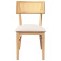 Sillas de comedor con cojines 2 uds madera maciza caucho de , Sillas de comedor - Ref: Foro24-4102463, Precio: 169,12 €, Desc...
