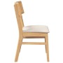 Sillas de comedor con cojines 2 uds madera maciza caucho de , Sillas de comedor - Ref: Foro24-4102463, Precio: 169,12 €, Desc...