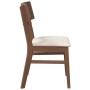 Sillas de comedor con cojines 2 uds madera maciza marrón caucho de , Sillas de comedor - Ref: Foro24-4102461, Precio: 169,12 ...