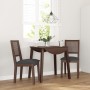 Sillas de comedor con cojines 2 uds madera maciza marrón caucho de , Sillas de comedor - Ref: Foro24-4102477, Precio: 175,64 ...