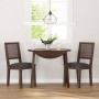 Sillas de comedor con cojines 2 uds madera maciza marrón caucho de , Sillas de comedor - Ref: Foro24-4102477, Precio: 175,64 ...