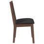 Sillas de comedor con cojines 2 uds madera maciza marrón caucho de , Sillas de comedor - Ref: Foro24-4102477, Precio: 175,64 ...