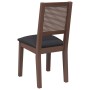 Sillas de comedor con cojines 2 uds madera maciza marrón caucho de , Sillas de comedor - Ref: Foro24-4102477, Precio: 175,64 ...