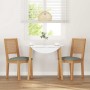 Sillas de comedor con cojines 2 uds madera maciza caucho de , Sillas de comedor - Ref: Foro24-4102480, Precio: 179,43 €, Desc...