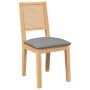 Sillas de comedor con cojines 2 uds madera maciza caucho de , Sillas de comedor - Ref: Foro24-4102480, Precio: 179,43 €, Desc...