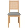 Sillas de comedor con cojines 2 uds madera maciza caucho de , Sillas de comedor - Ref: Foro24-4102480, Precio: 179,43 €, Desc...