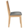 Sillas de comedor con cojines 2 uds madera maciza caucho de , Sillas de comedor - Ref: Foro24-4102480, Precio: 179,43 €, Desc...