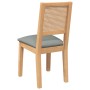 Sillas de comedor con cojines 2 uds madera maciza caucho de , Sillas de comedor - Ref: Foro24-4102480, Precio: 179,43 €, Desc...