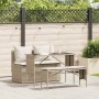 Set comedor de jardín 3 pzas con cojines ratán sintético beige de , Conjuntos de jardín - Ref: Foro24-4104185, Precio: 258,93...