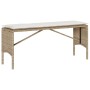 Set comedor de jardín 3 pzas con cojines ratán sintético beige de , Conjuntos de jardín - Ref: Foro24-4104185, Precio: 258,93...