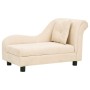Sofá para perros con almohada crema felpa 83x44x44 cm de , Camas para perros - Ref: Foro24-171106, Precio: 131,66 €, Descuent...