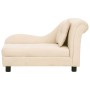 Sofá para perros con almohada crema felpa 83x44x44 cm de , Camas para perros - Ref: Foro24-171106, Precio: 131,66 €, Descuent...