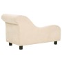 Sofá para perros con almohada crema felpa 83x44x44 cm de , Camas para perros - Ref: Foro24-171106, Precio: 131,66 €, Descuent...