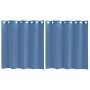 Cortinas de gasa con ojales 2 uds azul real de , Cortinas y visillos - Ref: Foro24-4102113, Precio: 14,67 €, Descuento: %