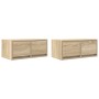 Muebles de TV 2 uds madera ingeniería roble Sonoma 60x31x25,5cm de , Muebles TV - Ref: Foro24-861495, Precio: 79,74 €, Descue...