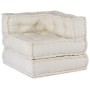Puf modular crema 70x70x54 tela de , Cojines para sillas y sofás - Ref: Foro24-4019021, Precio: 182,66 €, Descuento: %