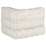 Puf modular crema 70x70x54 tela de , Cojines para sillas y sofás - Ref: Foro24-4019021, Precio: 182,66 €, Descuento: %