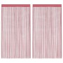 Cortinas de tiras 2 uds. color rosa 140x250 cm de , Cortinas y visillos - Ref: Foro24-4102042, Precio: 19,87 €, Descuento: %