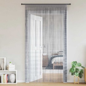 Cortinas de tiras 2 uds gris claro 100x250 cm de , Cortinas y visillos - Ref: Foro24-4102049, Precio: 14,63 €, Descuento: %