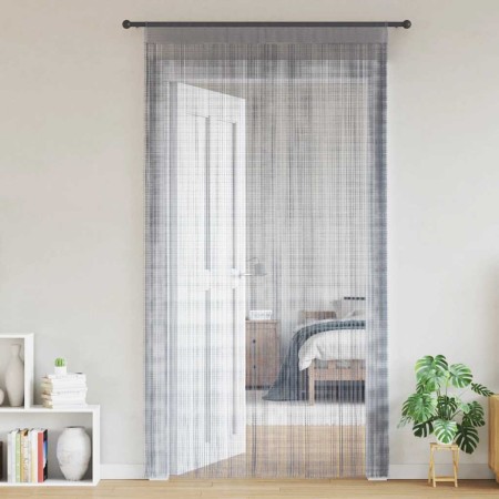 Cortinas de tiras 2 uds gris claro 100x250 cm de , Cortinas y visillos - Ref: Foro24-4102049, Precio: 14,63 €, Descuento: %