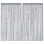 Cortinas de tiras 2 uds gris claro 100x250 cm de , Cortinas y visillos - Ref: Foro24-4102049, Precio: 14,63 €, Descuento: %