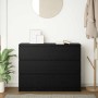 Aparador de madera de roble negro 100x35x76 cm de , Aparadores - Ref: Foro24-3328499, Precio: 141,53 €, Descuento: %