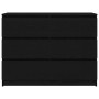 Aparador de madera de roble negro 100x35x76 cm de , Aparadores - Ref: Foro24-3328499, Precio: 141,53 €, Descuento: %
