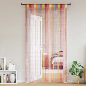 Cortinas de tiras 2 uds multicolor 100x250 cm de , Cortinas y visillos - Ref: Foro24-4102037, Precio: 18,40 €, Descuento: %