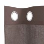 Cortinas de gasa con ojales 2 uds marrón 140x245 cm de , Cortinas y visillos - Ref: Foro24-4102068, Precio: 13,53 €, Descuent...