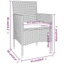 Juego de comedor de jardín 5 piezas ratán sintético gris de vidaXL, Conjuntos de jardín - Ref: Foro24-3058489, Precio: 327,24...