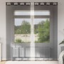 Cortinas de gasa con ojales 2 uds negro140x225 cm de , Cortinas y visillos - Ref: Foro24-4102061, Precio: 15,25 €, Descuento: %