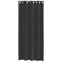 Cortinas de gasa con ojales 2 uds negro140x225 cm de , Cortinas y visillos - Ref: Foro24-4102061, Precio: 15,25 €, Descuento: %