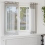 Cortinas de gasa con ojales 2 uds gris claro 140x140 cm de , Cortinas y visillos - Ref: Foro24-4102107, Precio: 13,67 €, Desc...
